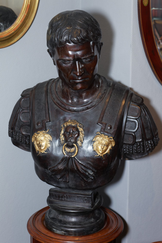 Bronzebüste des Römischen Kaisers Oktavian