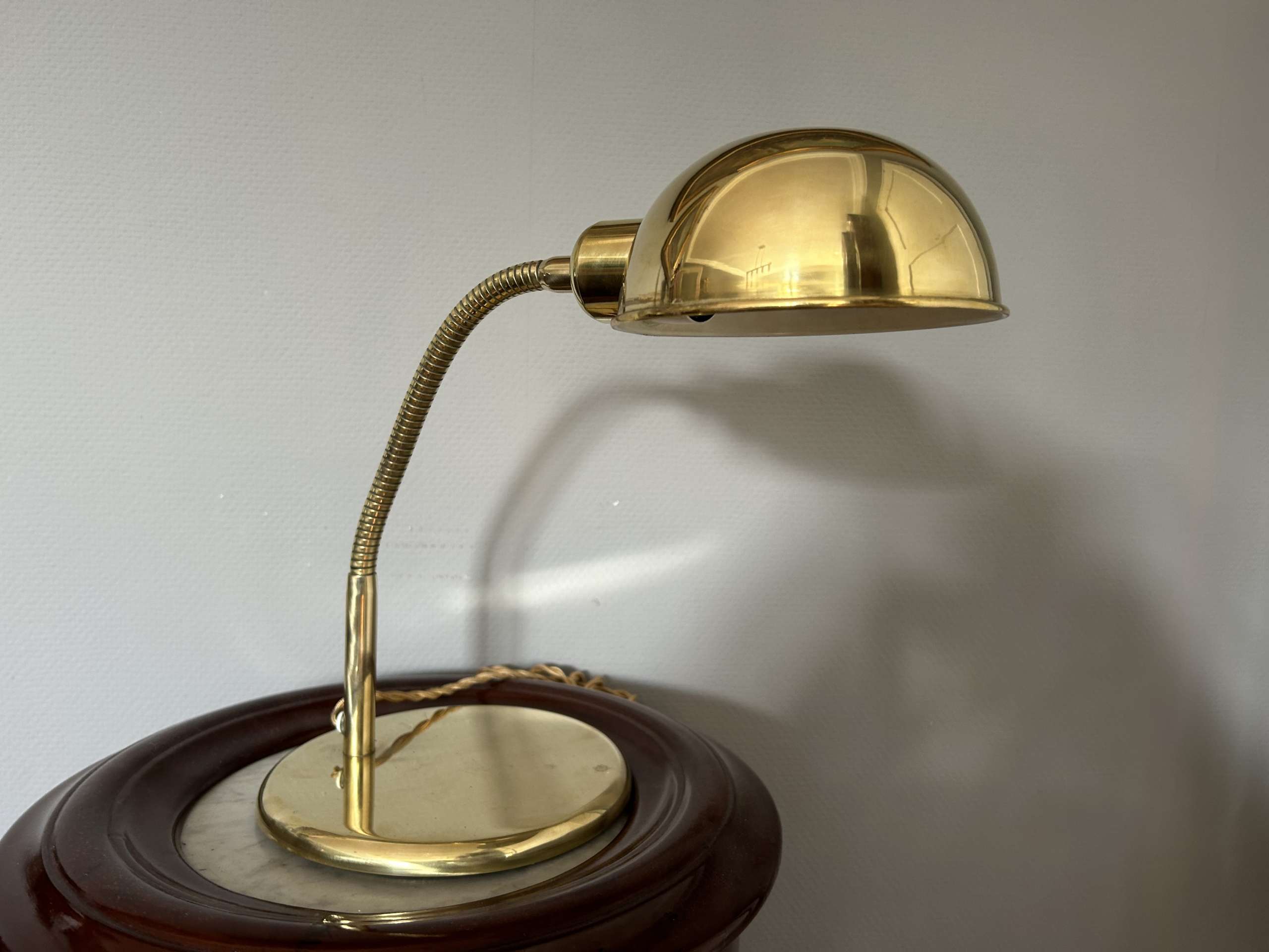 Desk Top Lamp in brass